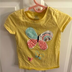 Carter's 4T Yellow Butterfly Kids T-Shirt